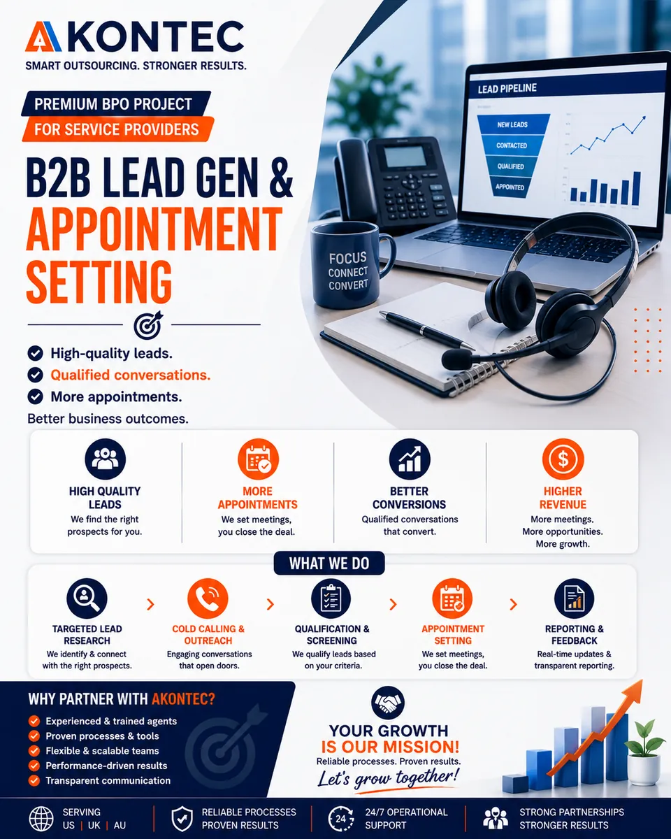 B2B Lead Gen & Appointment Setting (US/UK)