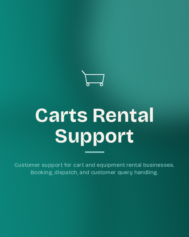 Carts Rental Support