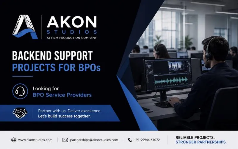 Akon Studios Backend Process — domestic voice BPO project, by Akontec
