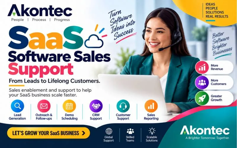 SaaS Software Sales Support — domestic voice BPO project, by Akontec
