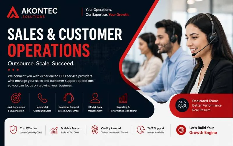 Sales & Customer Support — domestic voice BPO project, by Akontec